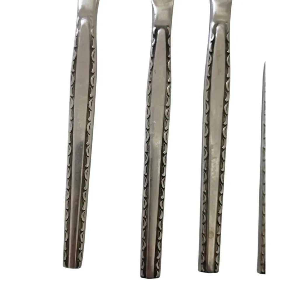 4 Rogers‎ Regina Ensenada Knife Set Knives Flatware Stainless Steel Korea MCM